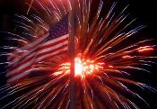 Flag & Fireworks image