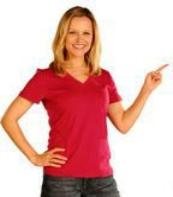 Girl pointing to specials image